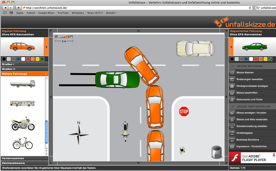 Draw The Diagram Of Your Accident Online And Free
